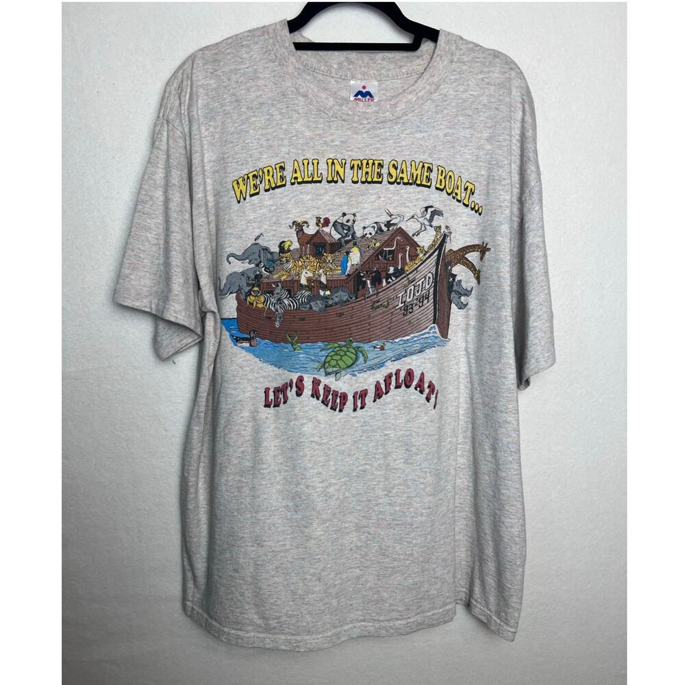 Vintage Miller Single Stitch Short Sleeve Noah's Arc IOJD 93-94 T-Shirt Size XL